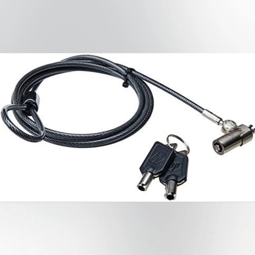 New HP Ultraslim Keyed Cable Lock H4D73AA Security Lock